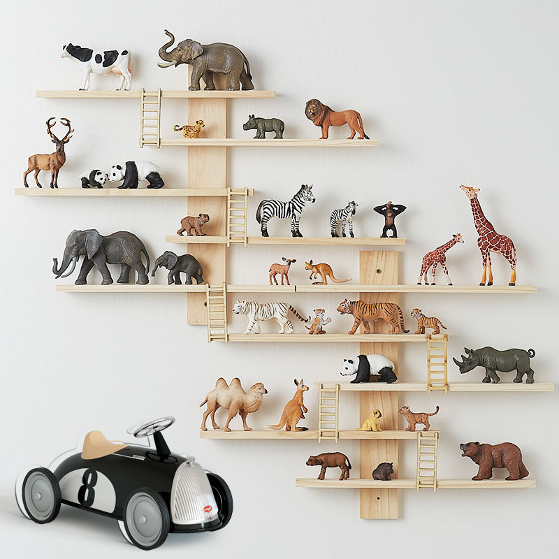 Pop Display Shelf - Kinderkamer Diermodel Display Rack Voor Pop