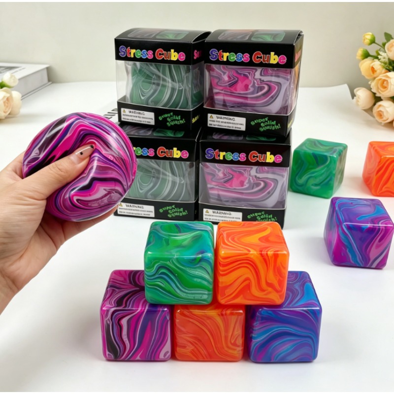 Fidget Cube Original - Zachte en kleverige sensorische stressverlichtende speelgoedkubus