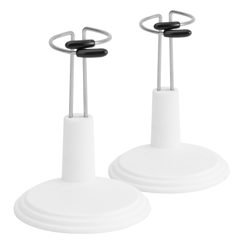 Action Figure Stand - 2 stuks witte plastic verstelbare displaystandaard