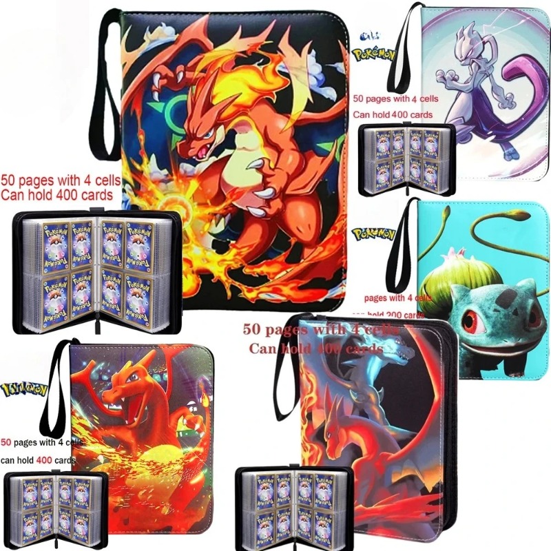 Pokemon Binder Card - 2026 Pokémon Kaartenalbum PU Rits Fotoalbum