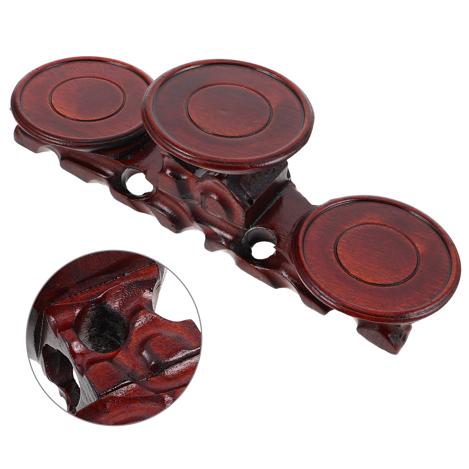 Display Risers Set - Premium houten ronde voetstuk displaybasis voor