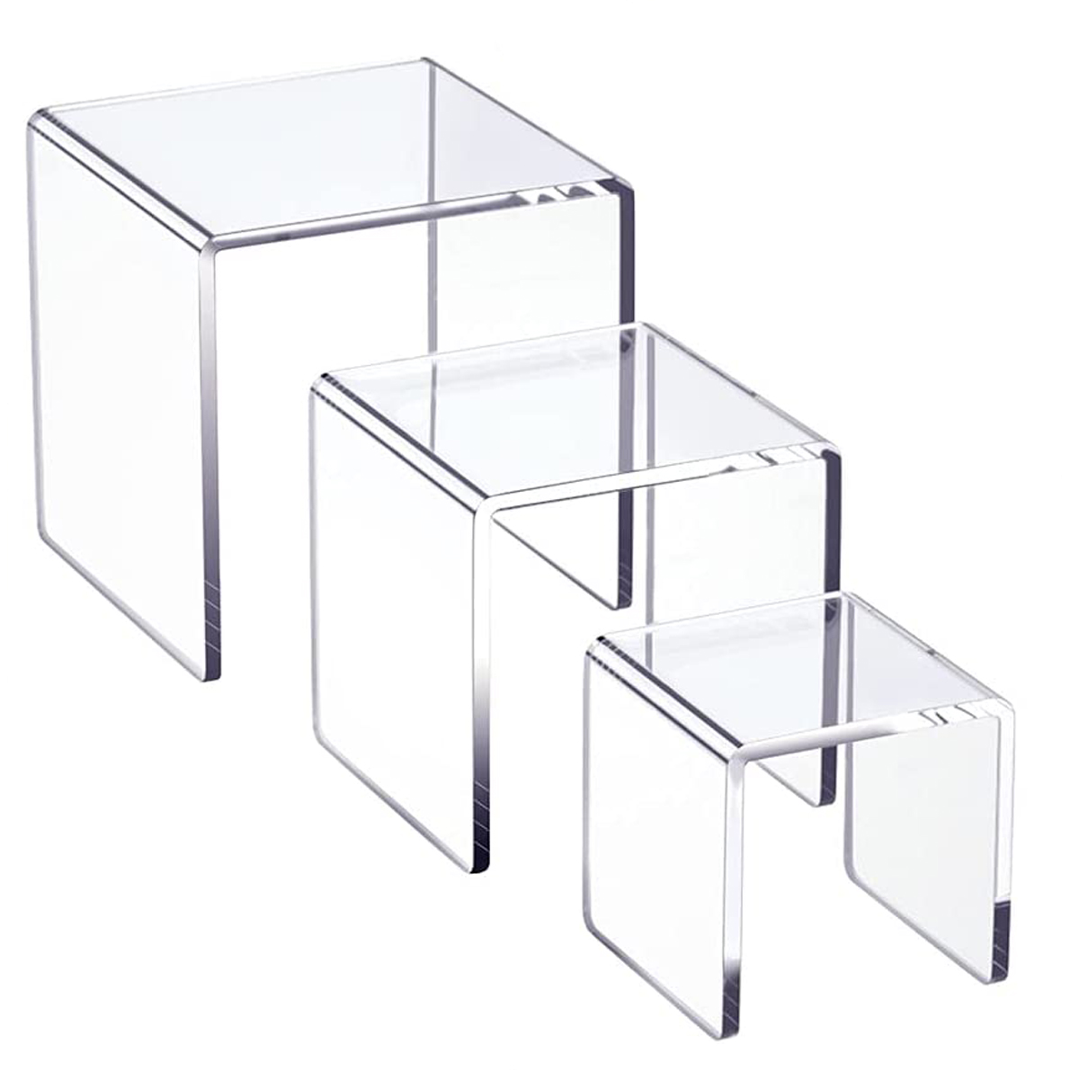 Pop Display Shelf - 5Mm U-vorm Acryl Display Risers Plank