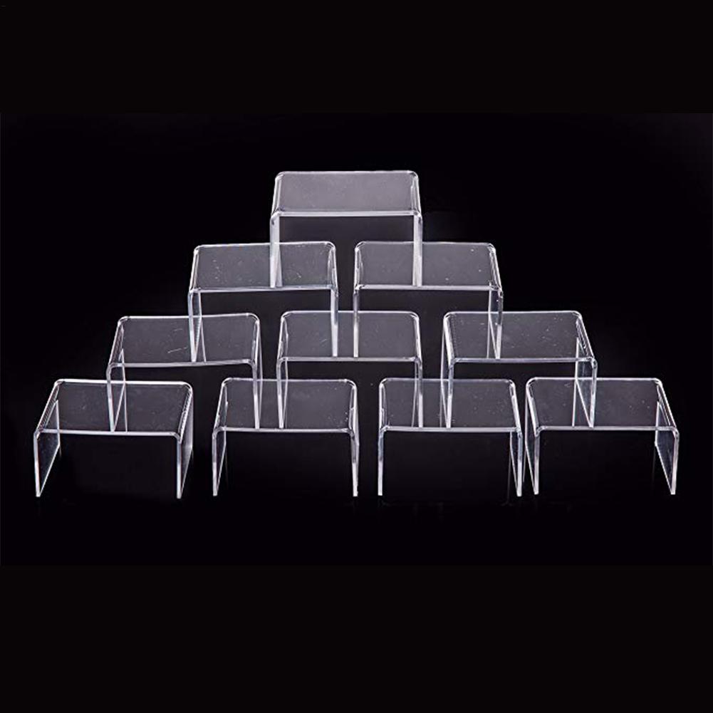Display Risers Set - Display Riser Stapelbare Opbergbakken Transparante Container