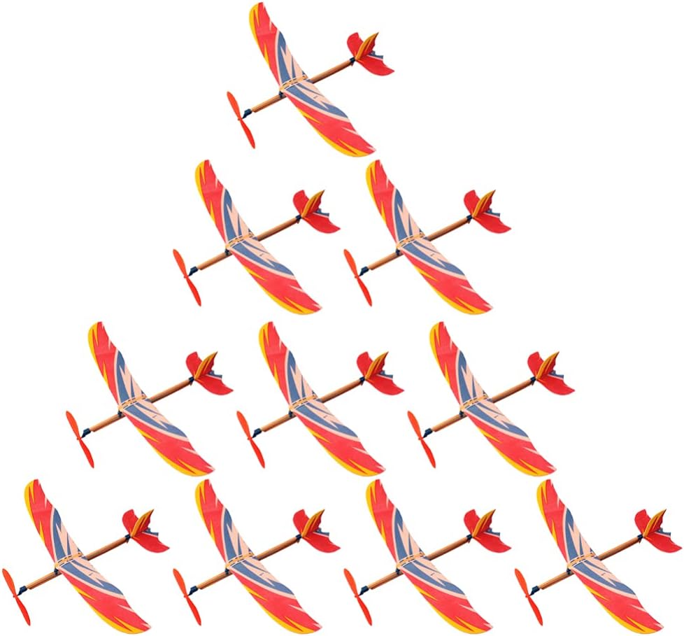 Model Airplane Plastic - 5/10 Stuks Rubberen Band Aangedreven Vliegtuig