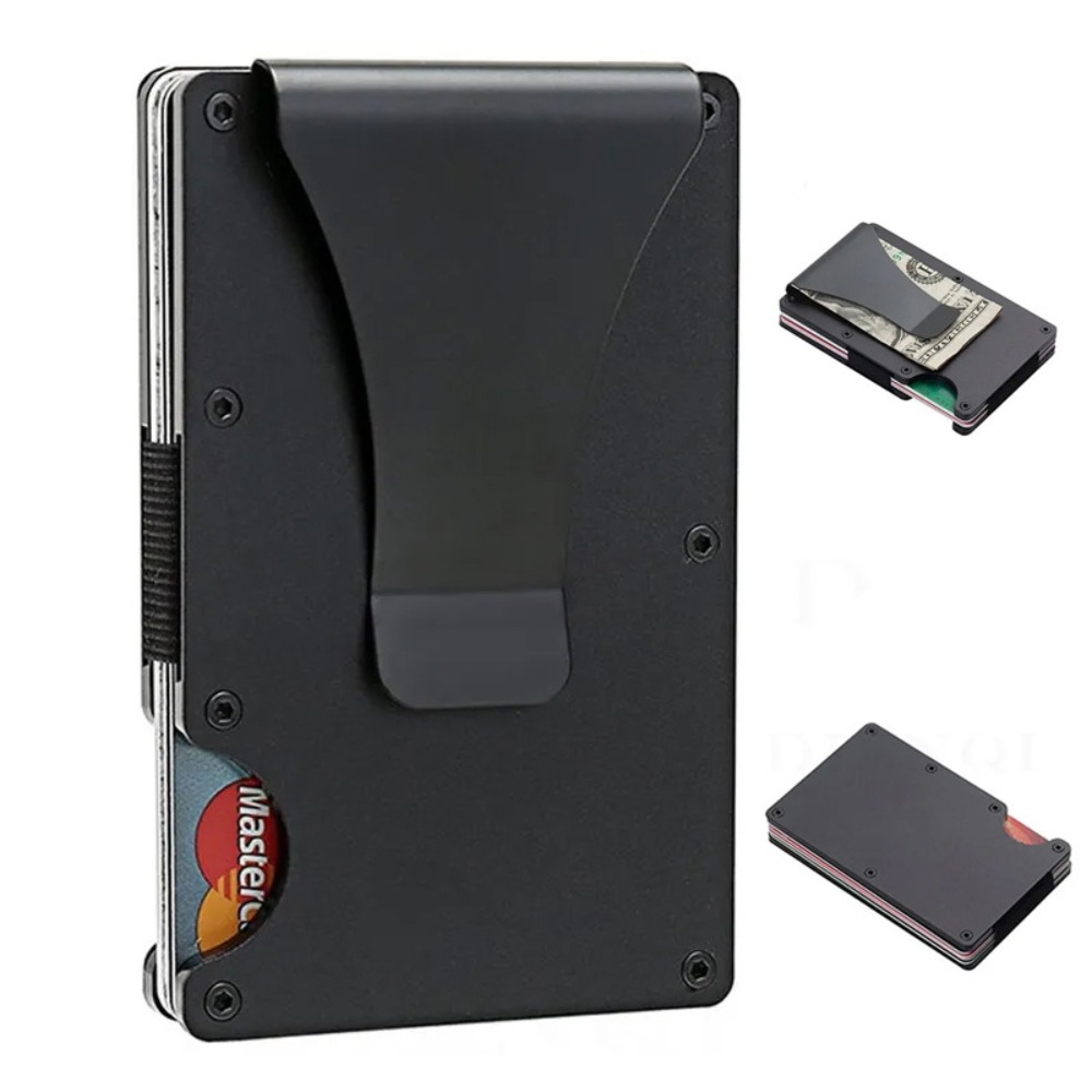 Card Top Loader - Aluminiumlegering RFID-blokkerende kaarthouder Ultraslanke anti-diefstal metalen