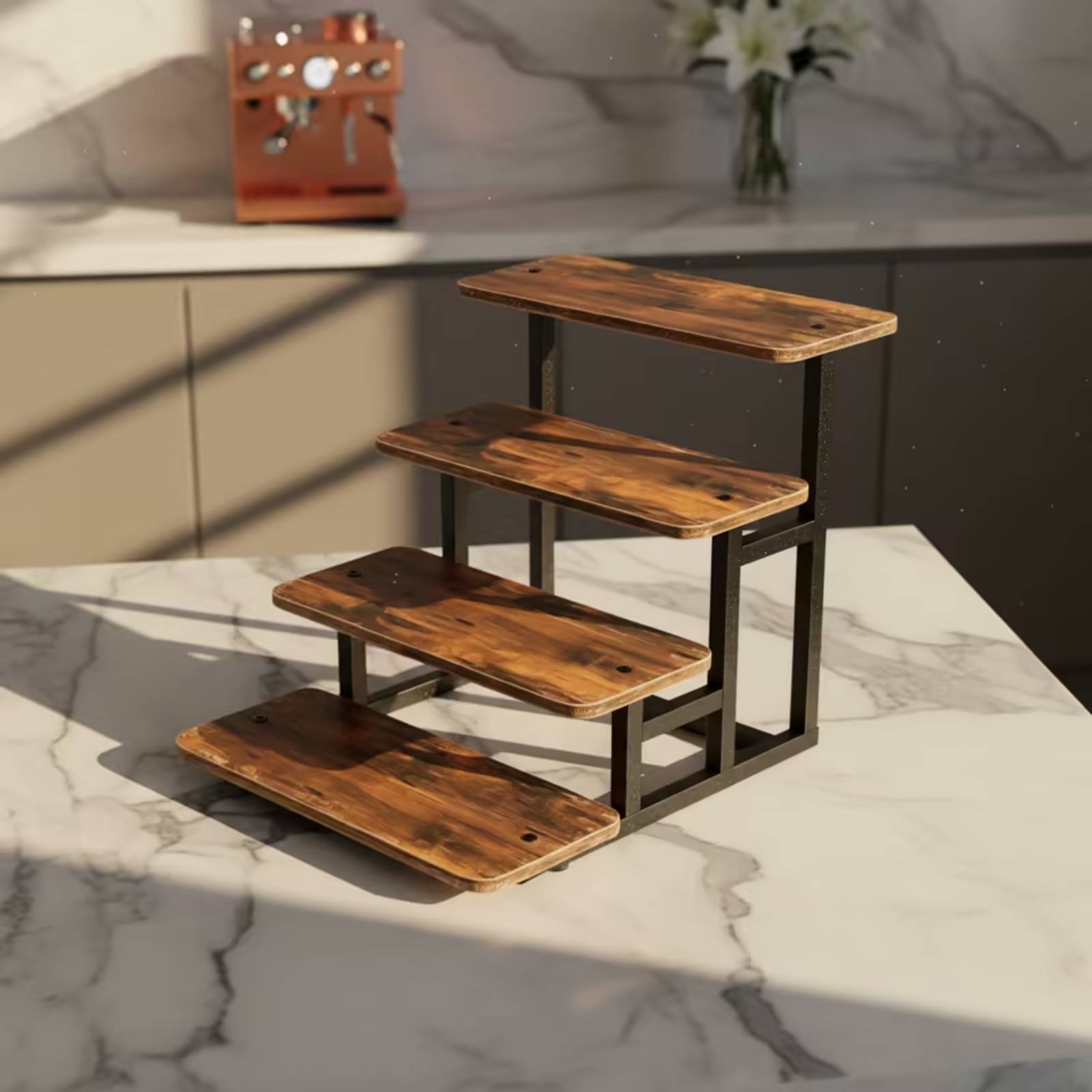 4-laags displaystandaard voor  - Display Risers Set recensie en prijs