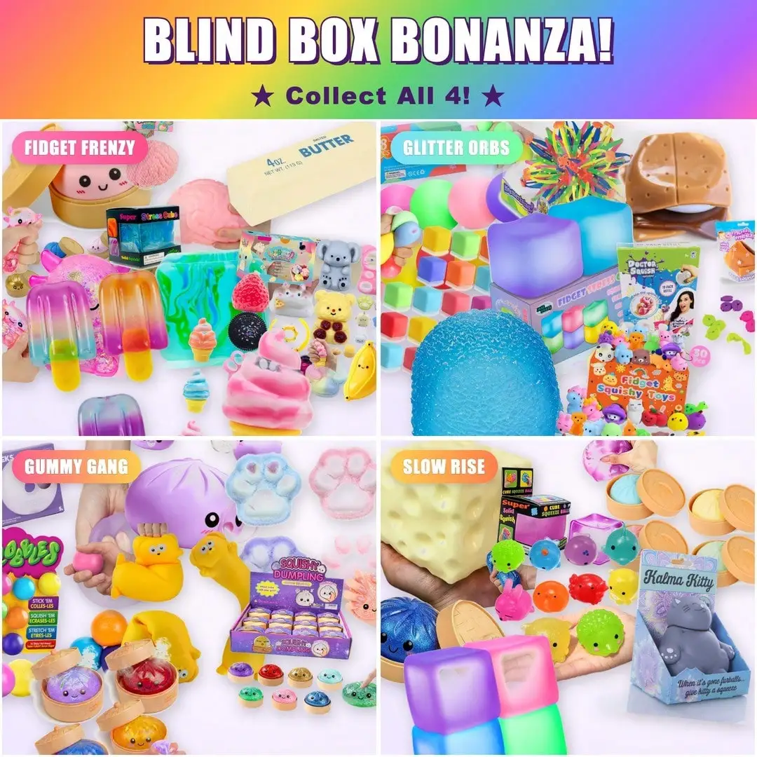 100 stuks Squishy Squeeze Fidg - Mystery Box Blind Bag recensie en prijs