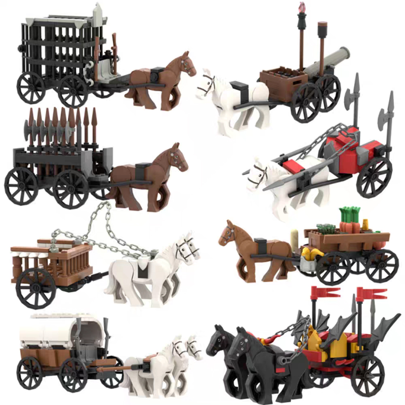 DIY Middeleeuwse Vee Trailer P - Lego Minifigure Holder recensie en prijs