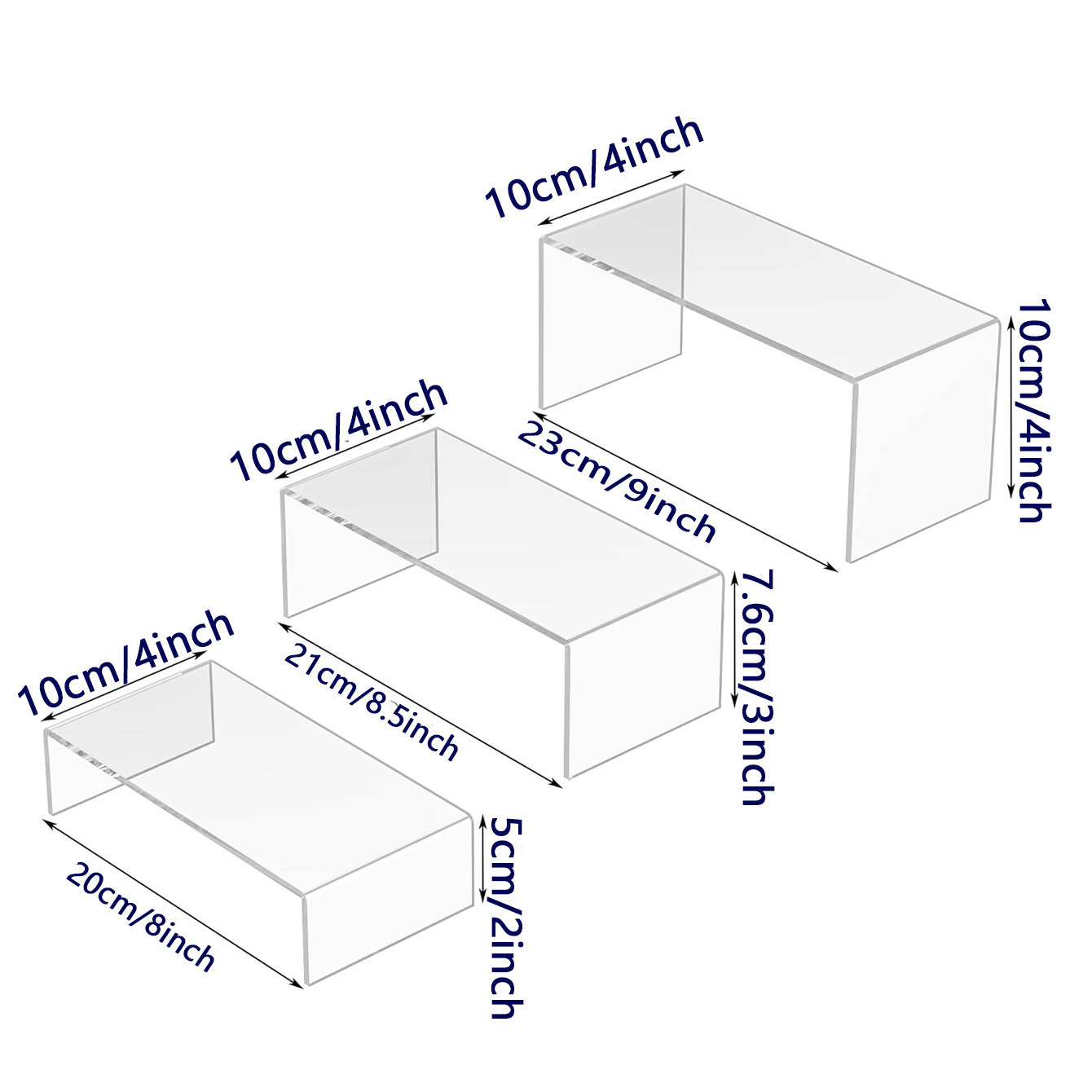 3 stuks acryl displayplanken,  - Pop Display Shelf recensie en prijs