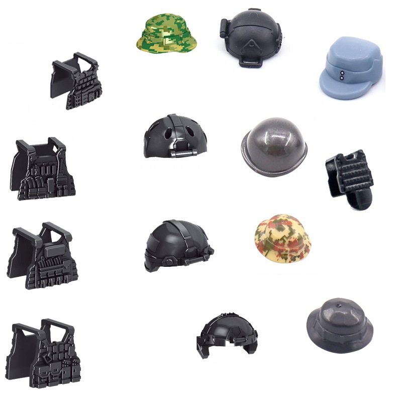 5 Stuks Soldaat Helm Tactisch  - Lego Minifigure Holder recensie en prijs
