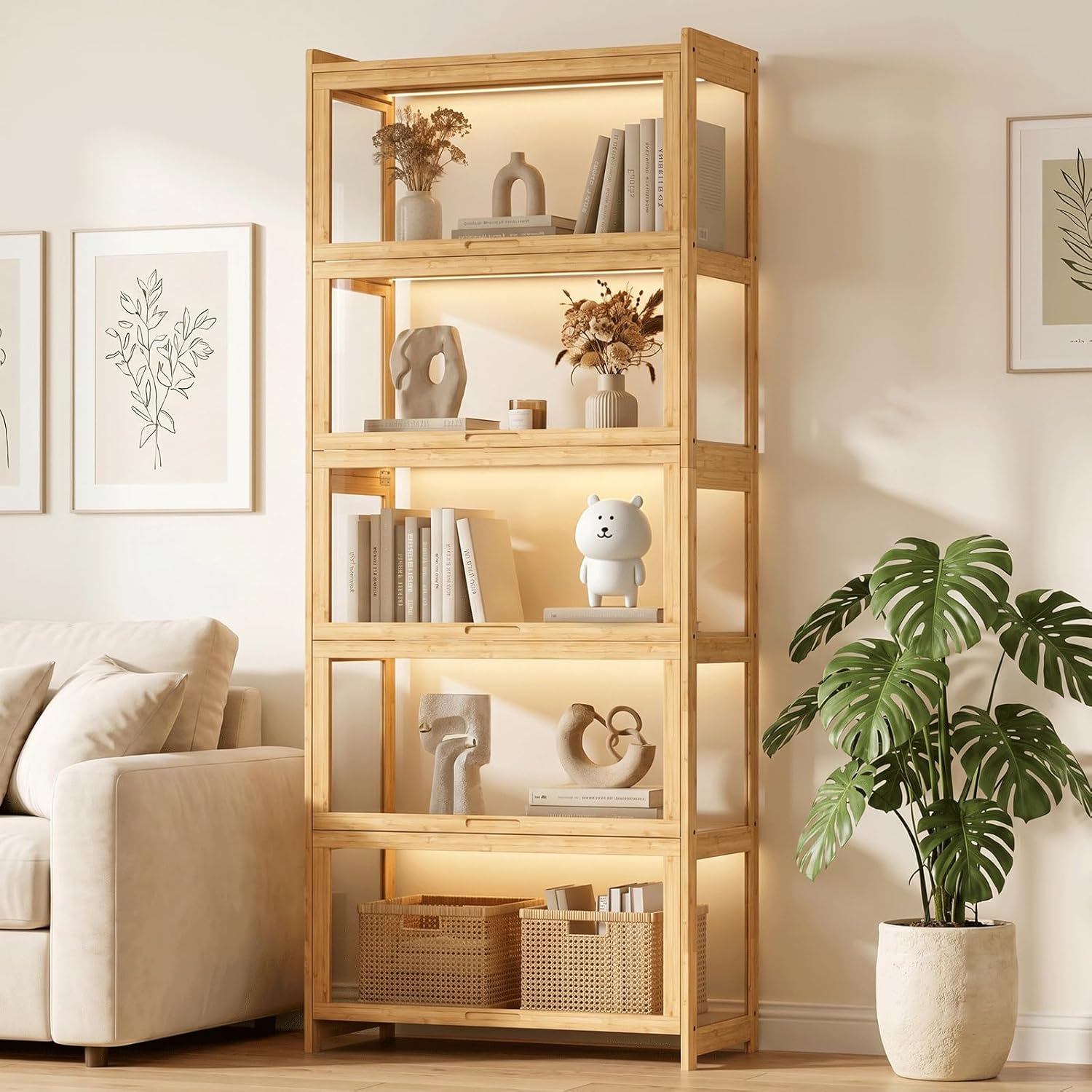 Vitrinekast met acryldeuren, 5 - Display Case Acrylic recensie en prijs