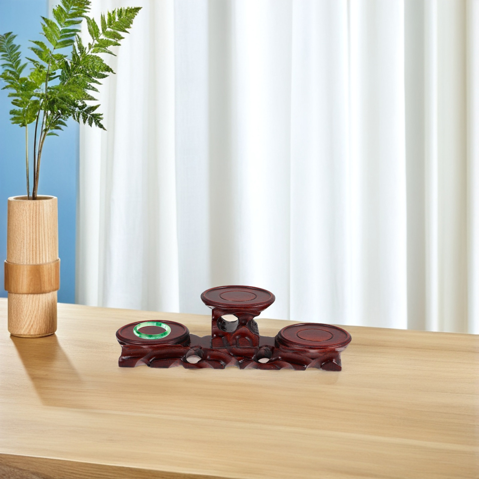 Premium houten ronde voetstuk  - Display Risers Set recensie en prijs