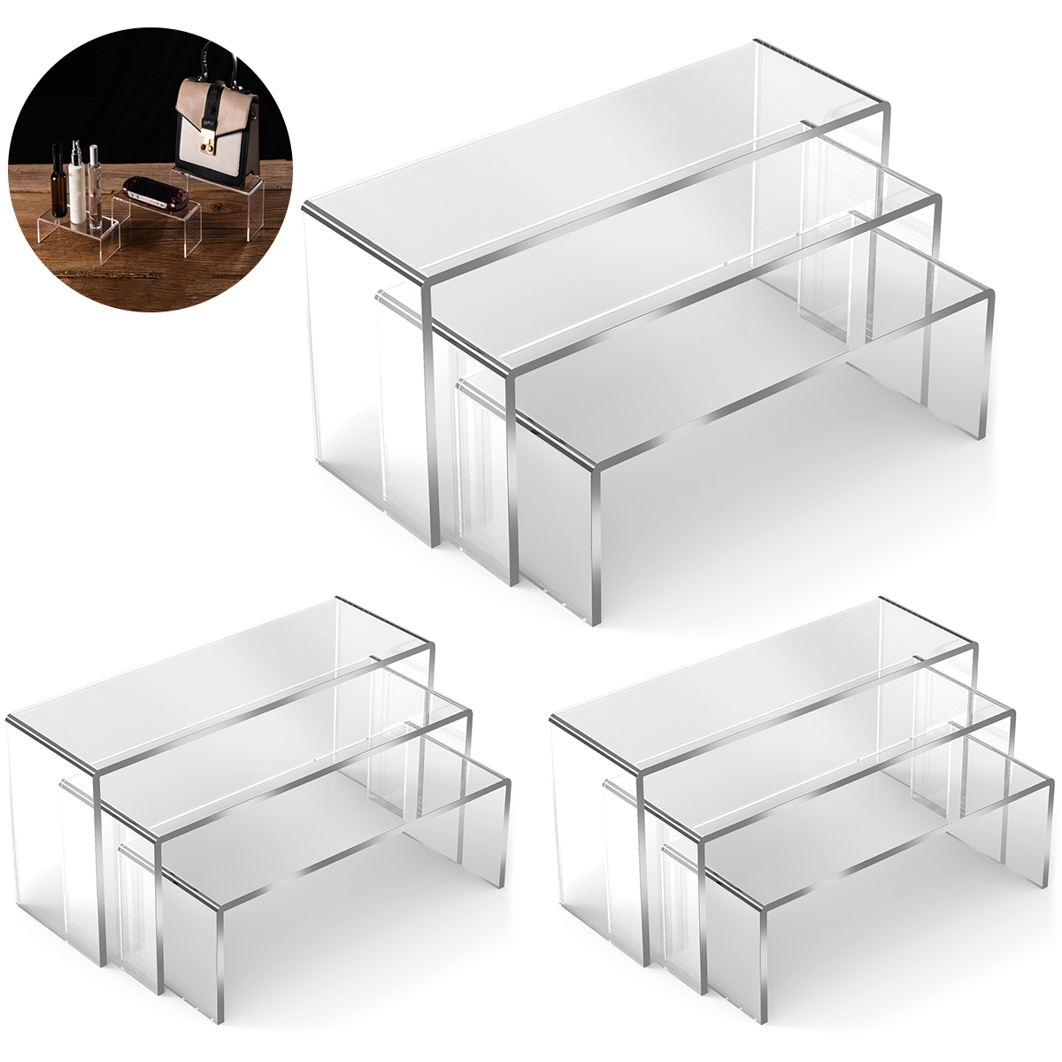 3/6/9 Stuks Acryl Display Stan - Display Risers Set recensie en prijs