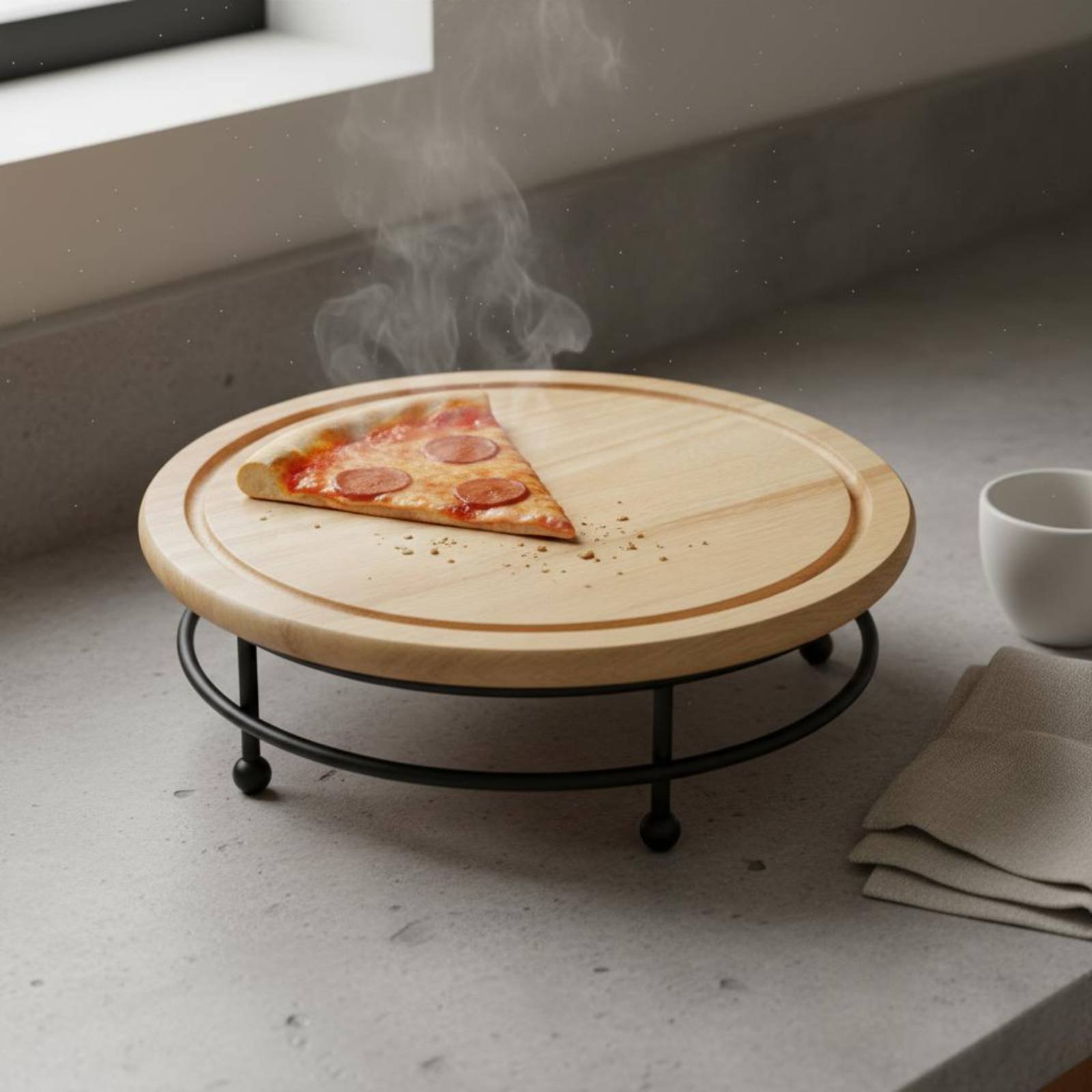 Pizza Stand Retro Design Ronde - Display Risers Set recensie en prijs