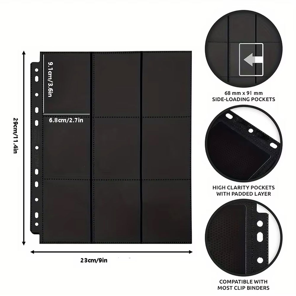 10Pack Zwarte 9-Pocket A4 Trad - Trading Card Binder recensie en prijs